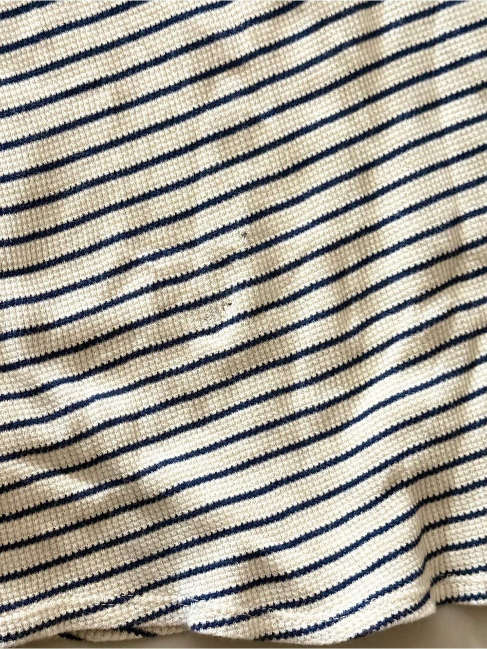 Madewell Stripe Waffle Knit Henley Tunic Sweater Dress XS - Picture 6 of 9